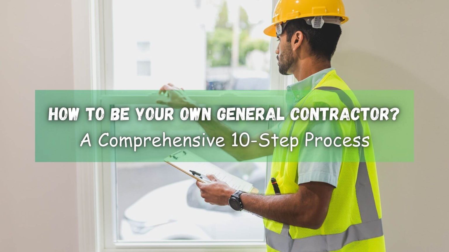 How To Be Your Own General Contractor? | ReliaBills